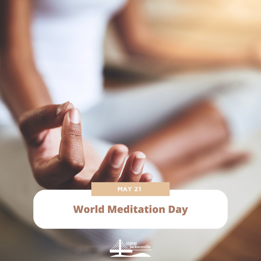 Join us in finding inner peace and fostering collective harmony this World Meditation Day. 🧘‍♂️ Let's breathe together for a better workplace! 

#MindfulHR #WorldMeditationDay #SHRMJacksonville #HRFlorida #HRMatters #AwardWinning