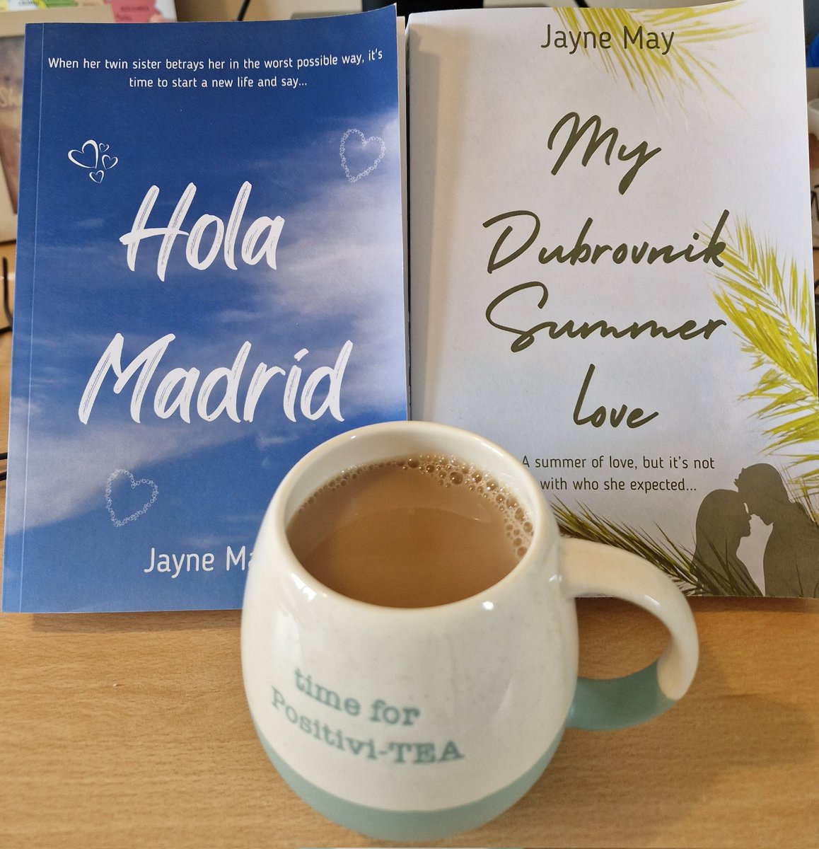 JayneMay_Author's tweet photo. ☕️🫖 It's #internationalteaday... so I just thought I'd mention that both of my books go well with a lovely cup of tea. Just saying 🤣☕️
#holamadrid #dubrovnik #readingwithaview #readingwithabrew #sumerreading #chicklit #bookssetinspain #bookswap https://t.co/XPRvykCDNR