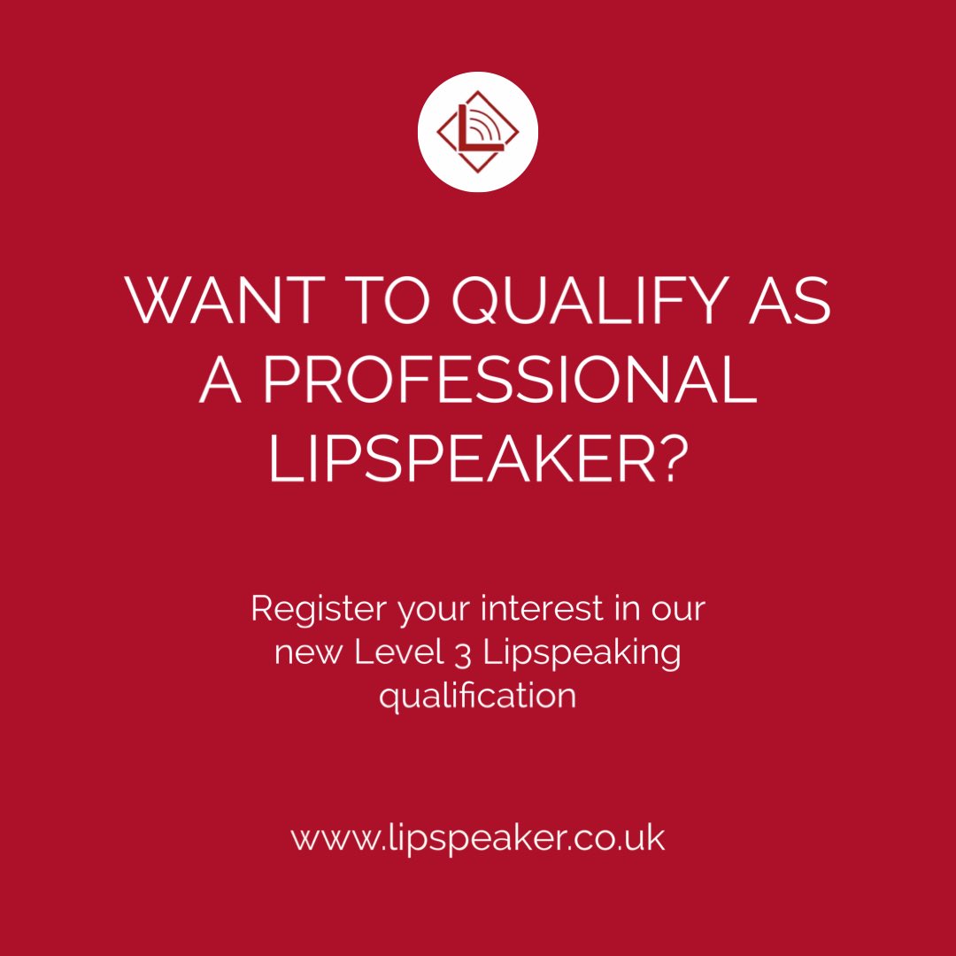 Last week we announced we’ll be delivering the new @SignatureDeaf Level 3 #Lipspeaking qualification due to be released soon. If you’re looking to gain a new qualification in a fast growing profession, register your interest with us👇🏻 #Lipspeaker docs.google.com/forms/d/1v5gRI…
