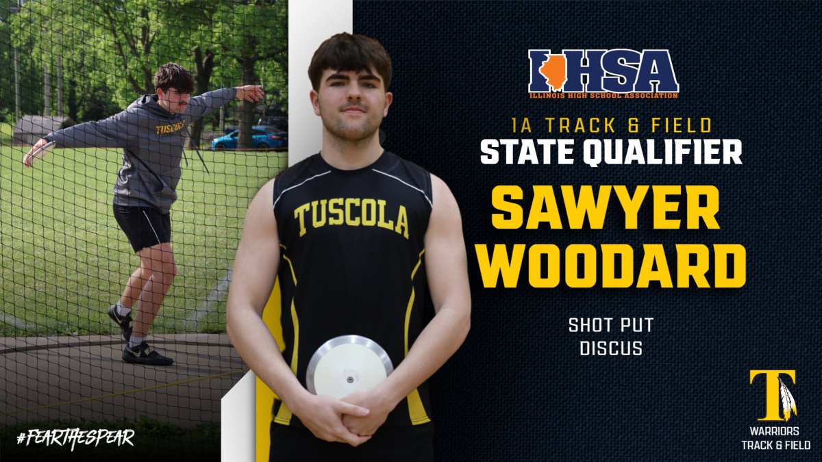 Congratulations to Sawyer Woodard who qualified for 1A State Track & Field!  Good luck at prelims on Thursday at EIU.