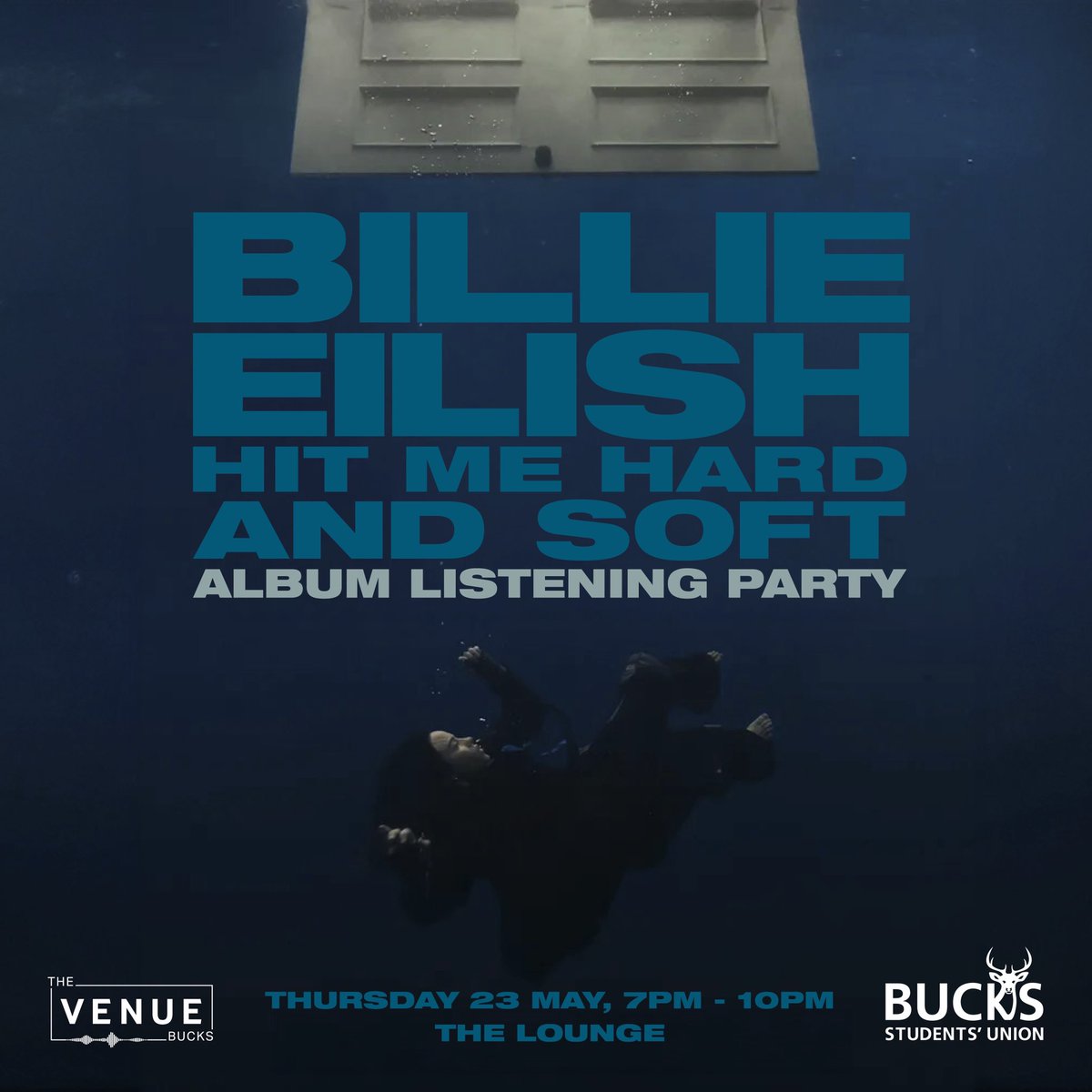 Calling all Billie Eilish fans 📢 One night dedicated to her brand new album ‘Hit Me Hard And Soft’ 😍 With great music, snacks and unbeatable drinks deals, where else would you want to listening to it? 📅Thursday 23 May ⏰7pm - 10pm 📍The Lounge