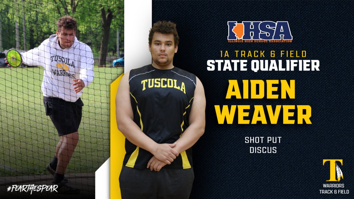 Congratulations to Aiden Weaver who qualified for 1A State Track & Field!  Good luck at prelims on Thursday at EIU.