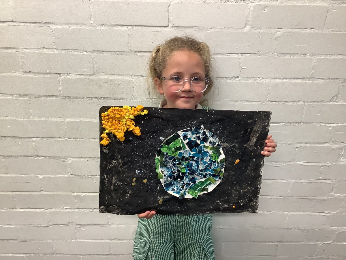 Elm Class have had a wonderful time making their final outcome for Earth Art. “I am having the best time ever” said one child in the class.