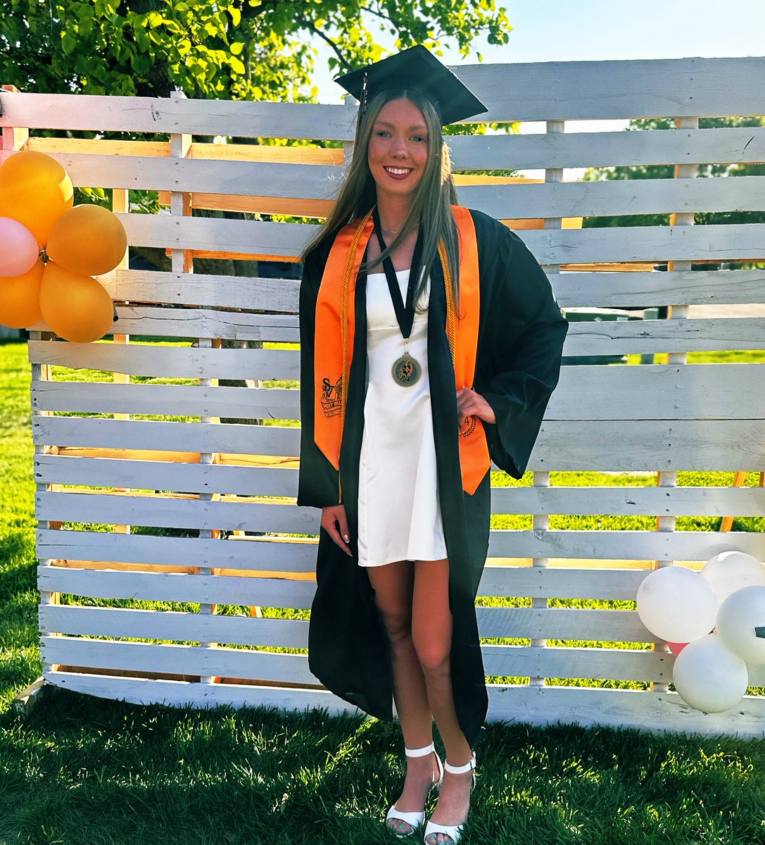 We are so proud of you @therealhope3 ! Your career at @USD400SVHS was a great one! Graduating with highest honors, setting several school records in VB, and selected all state in both VB and Track! 🧡 Spread those wings and aim high! 🫶 🐯#defendthefort