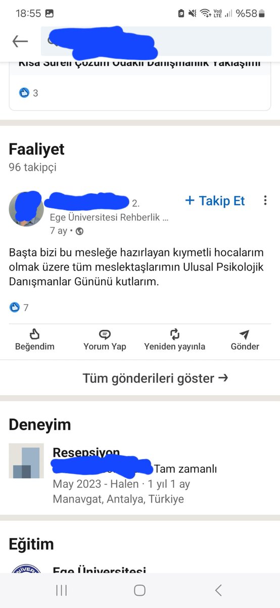 Manavgat Belediyesi personel alım sürecinde ayrı ayrı açılan psikolog ve psikolojik danışmanlık rehberlik (PDR) kontenjanlarında PDR lisans diplomalı bir kişi, psikolog kontenjanından işe alınmış ve alan ihlaline sebebiyet verilmiştir. @niyazinefikara @TPDBilgi @LPBilgi