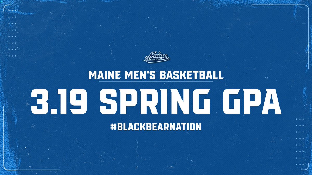 MaineMBB's tweet photo. Congratulations to our guys on achieving their HIGHEST spring GPA in program history!!

#blackbearnation https://t.co/rYTWst9cZr