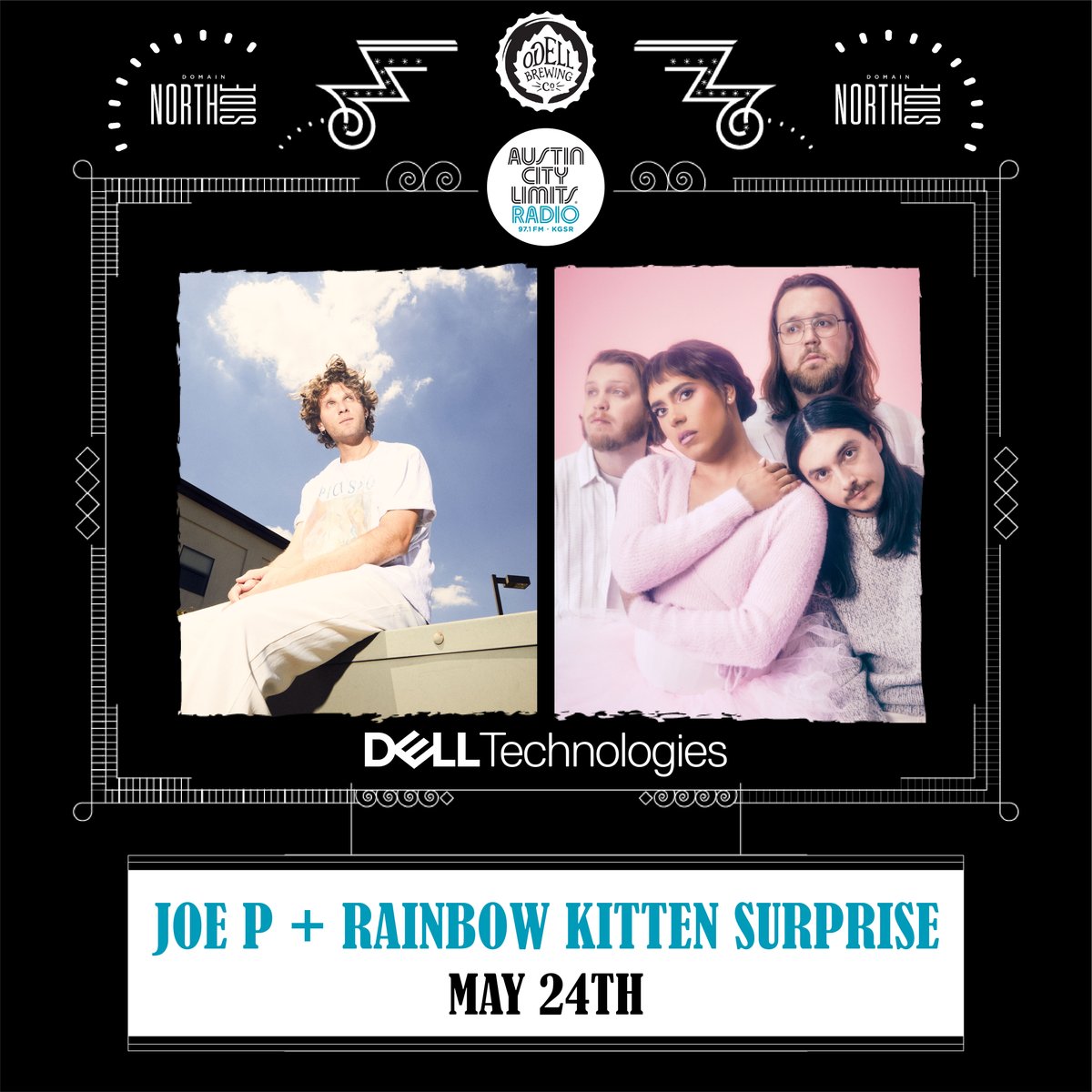 This Friday see <a href="/joepthehyena/">Joe P</a> &amp; <a href="/RKSBandOfficial/">Rainbow Kitten Surprise</a> join us in the Dell Music Lounge for an exclusive interview + show! 🎸

Register to win a seat for you &amp; a friend on our site! 🎤

Lunches by <a href="/NORTHSIDERckRse/">Domain NORTHSIDE + Rock Rose</a> &amp;  21+ enjoy <a href="/OdellBrewing/">Odell Brewing Co</a>. 🍻

REGISTER: acl-radio.com/dellmusicloung…