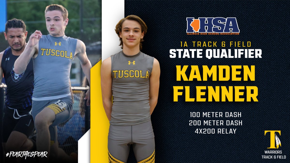 Congratulations to Kamden Flenner who qualified for 1A State Track & Field!  Good luck at prelims on Thursday at EIU.