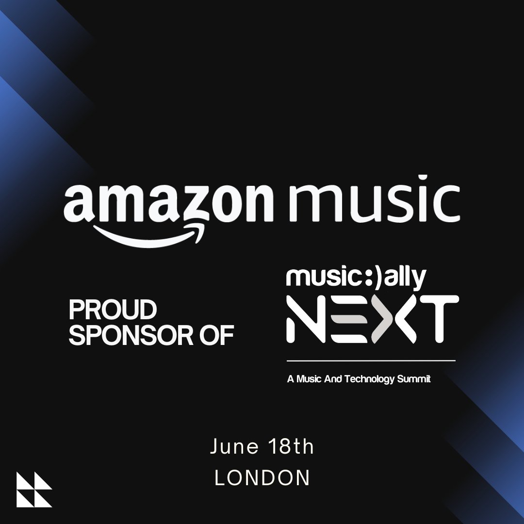 Excited to have @amazonmusic as a key sponsor for Music Ally NEXT 2024. Join us to explore the future of music tech on June 18th in London. Tickets available now! next.musically.com/tickets #MusicAllyNEXT2024 #AmazonMusic