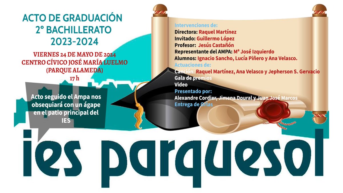 🎓🎓 Y llegamos a la meta 👏, aquí está al fin, la GRADUACIÓN. Un "hasta luego, un respiro profundo y seguir camino". Adelante chic@s, ya falta menos para alcanzar el horizonte. Con todo el cariño de este, siempre, vuestro centro. 💕🥰