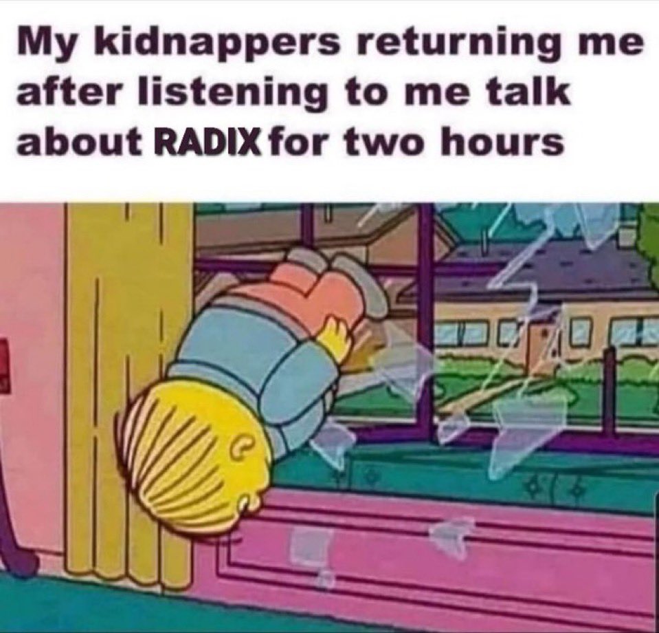 daxter8899's tweet photo. When you can’t stop telling ppl about #Radix
#Radixmeme $XRD #Ethereum $ETH https://t.co/1nJAIJFwbT