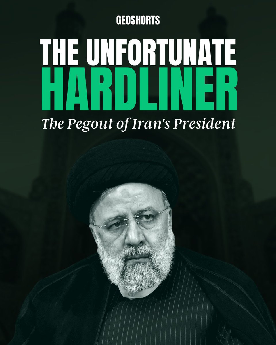 TheGeostrata's tweet photo. The Unfortunate Hardliner 

In an unfortunate incident, #Ebrahim Raisi, Iran's president and successor to Iran’s supreme leader #Ayatollah Ali Khamenei, tragically lost his life in a helicopter crash near the cities of Varzaghan and Jolfa, near the border of Azerbaijan. https://t.co/D2vxreH8FW