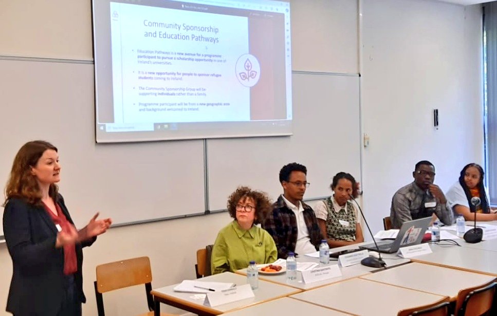 NascIreland's tweet photo. 📍 Tessa is representing Nasc in Lisbon this week, for discussions on the EU-Passworld project and #educationpathways.
🇮🇪 Joined by project participants from around the world, including Aoibhinn from @UNHCRIreland and Barry from the Irish gov's Refugee Protection programme. https://t.co/ch2XHVRSWy