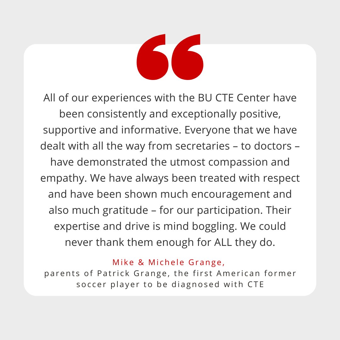 Since 2008, we have worked with over 1,500 brain donor families and we are grateful for their generous contributions to our research and ongoing support of our work. For this week’s Testimonial Tuesday, we are sharing a testimonial from Mike & Michele Grange, parents of Patrick