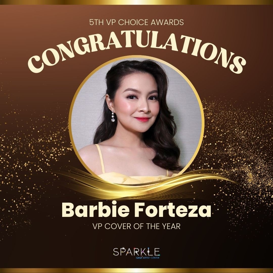 Barbie Forteza has been awarded the VP Cover of the Year at the 5th VP Choice Awards. Congratulations on this well-deserved award. 🎉

#BarbieForteza #5thVPChoiceAwardsNight