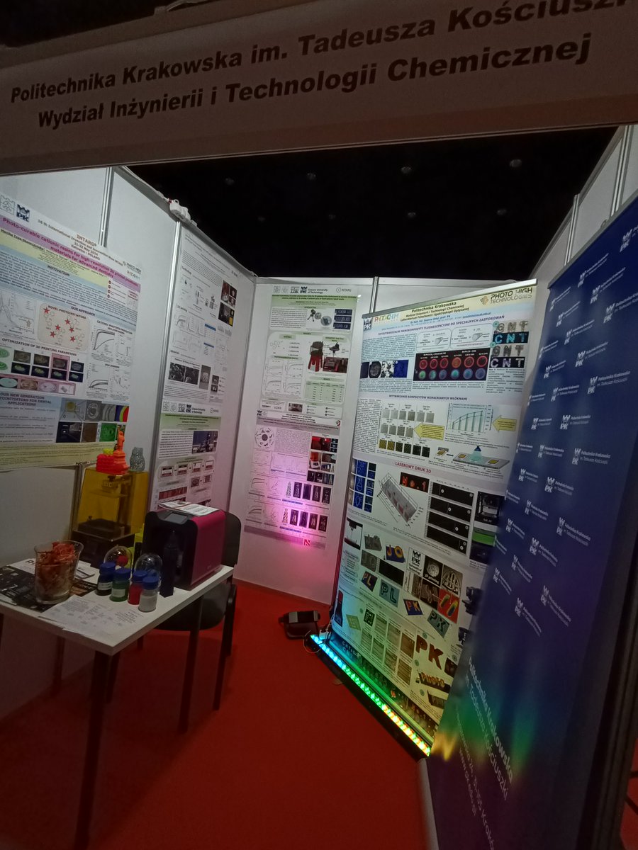 Together with @DominikaKrok11 and @gosianoworyta we are pleased to participate in Intarg 2024 Invention Exhibition, where we present inventions and solutions developed by our team members in the field of optimization of printing processes in SLA/DLP technologies.