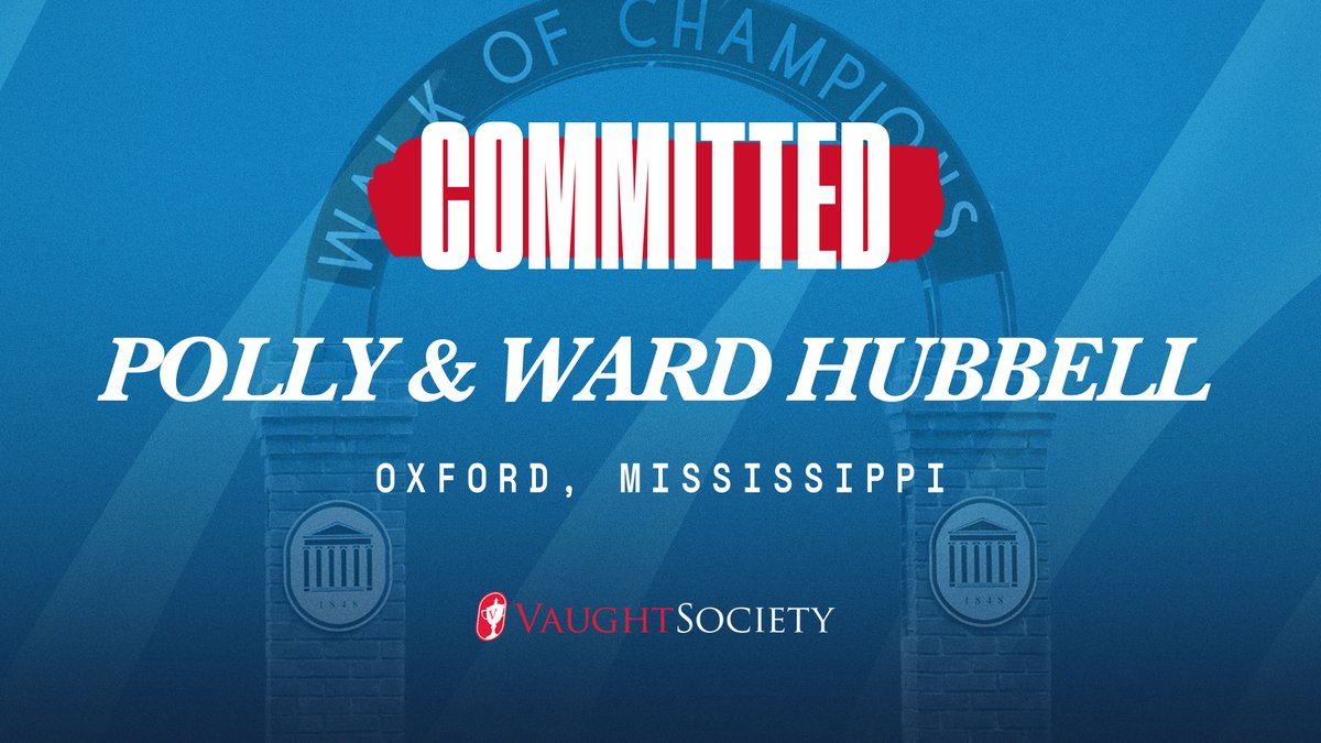 Welcome to #VaughtSociety, Polly & Ward Hubbell‼️ Thank you for supporting @OleMissSports 🔴🔵🚨 #GiveToTheSip #ChampionsNow