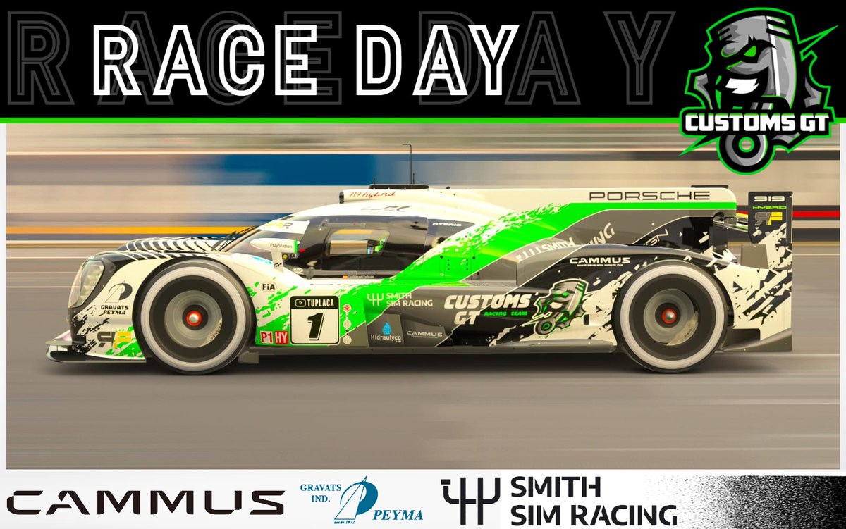 CustomsGT's tweet photo. DiaDeCarrera
🏆Gran Final del #StuttgartLegends de @RacingFest
🕹 GT7
🛣 Le Mans
👤 @adriajaldo64
🚘 Porche 919 Gr1
🖌 @Rikyracing2
⏰ 21:00
📺 https://t.co/SBAgpSJVaz
#GoCustomsGT https://t.co/wrkXJ7qwb7