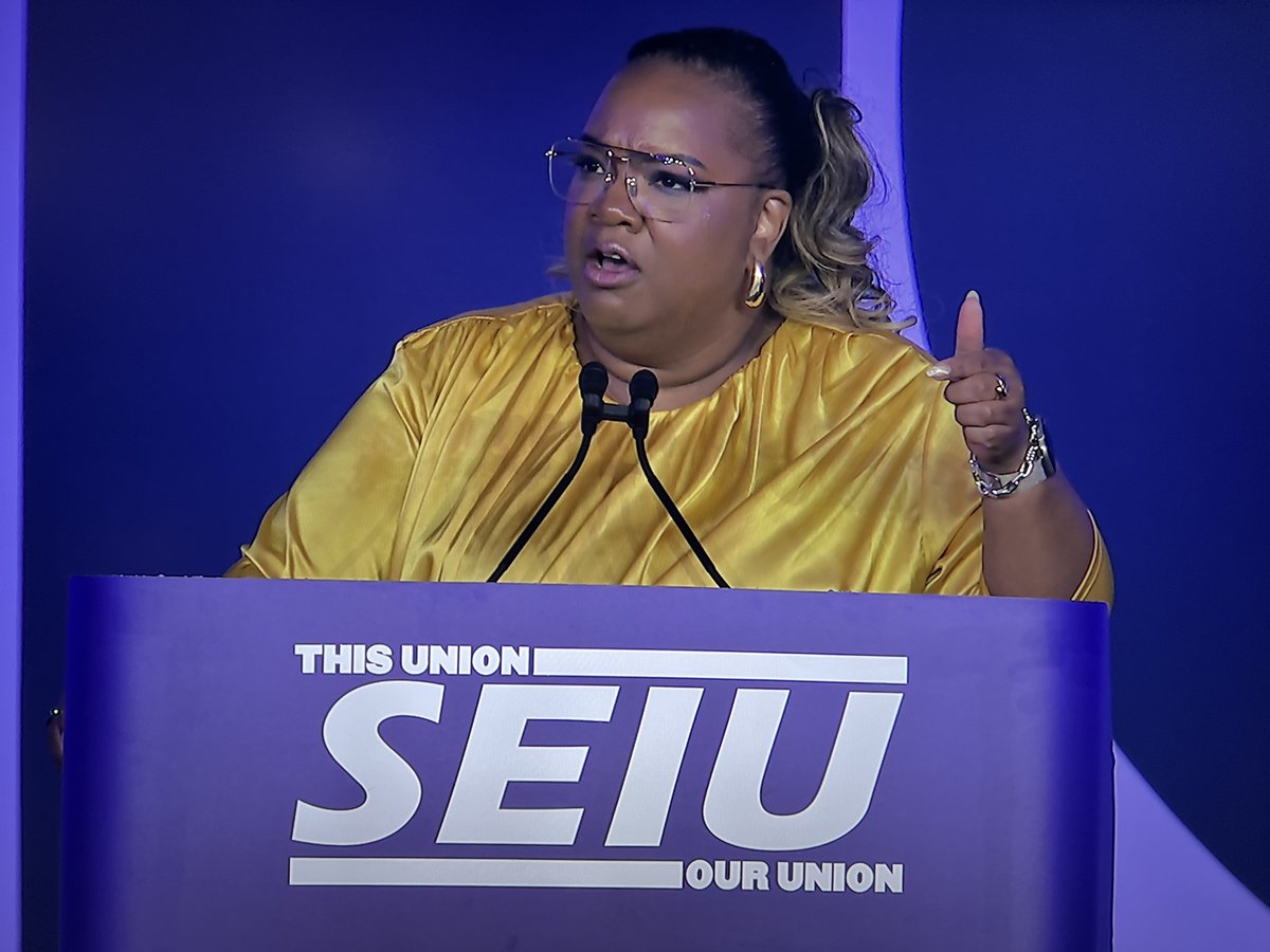 “We will always fight! Because when we fight, we win. SEIU, together, we will ensure that all workers - Black, white, brown, and beyond - can join forces across employers, industries, sectors, and geographies to build power like never before.” —@aprildverrett