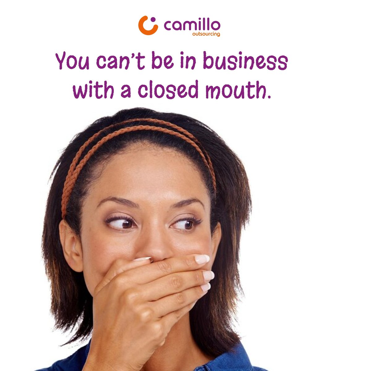 Speak about your business
Wear you brand
Be visible.

You can't be in business with a closed mouth...

#camillo #outsource #business #bueinessowners #brand #brandvisibility #brandawearness