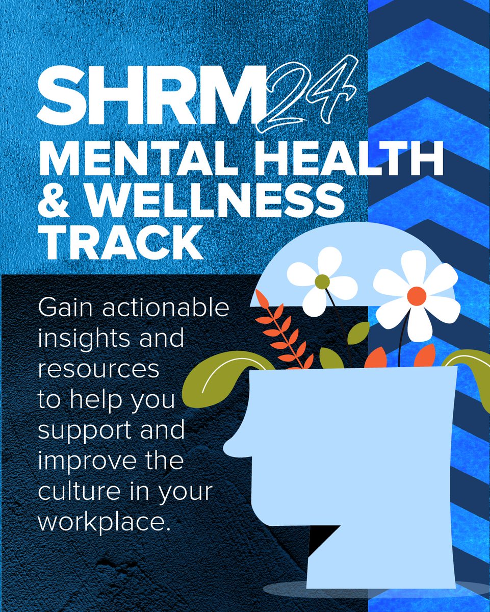 Headed to Chicago? Follow the Mental Health & Wellness track at #SHRM24 Annual Conference & Expo to gain actionable insights and resources to help you support and improve the culture in your workplace. Learn more and register: shrm.co/tx9g6l