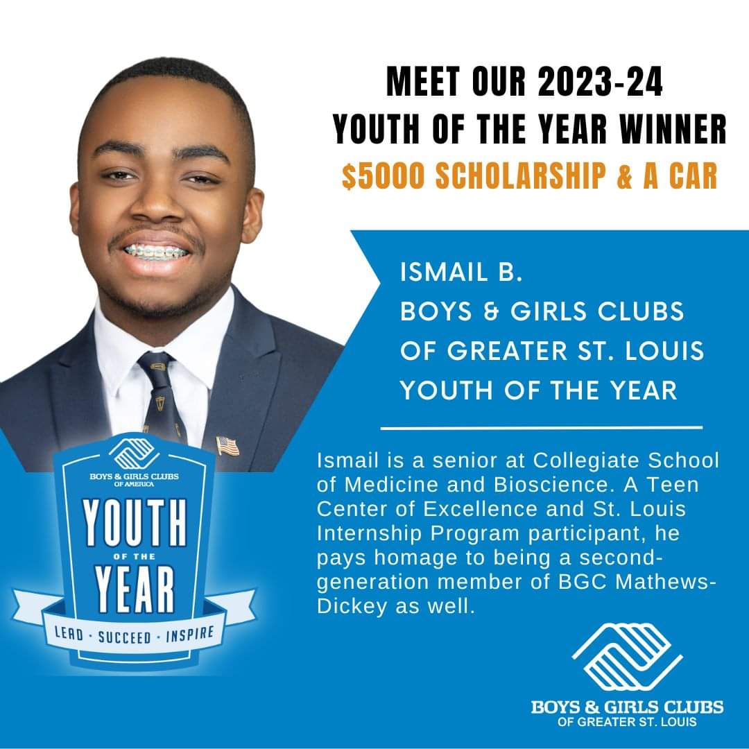 BGCSTL is proud to salute our high school seniors. Congratulations to our Youth of the Year Ismail who has accomplished so much this year!  We look forward to seeing your Great Future! 

#GreatFuturesStartHere  #bgcstl #leadership #Graduation2024 #highschoolsenior #classof2024