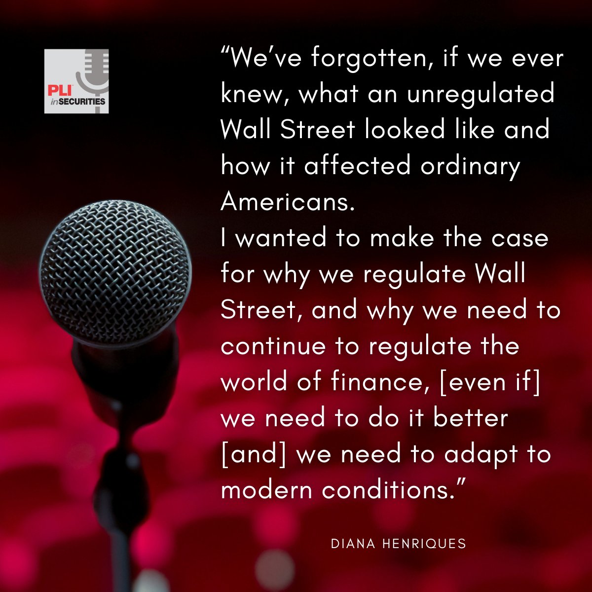 .<a href="/dianabhenriques/">Diana B. Henriques</a> joins the #inSecuritiesPod to talk about:

📰covering #WallStreet for the <a href="/nytimes/">The New York Times</a> 

🎬her bestselling book The Wizard of Lies, which became a hit <a href="/HBO/">HBO</a> movie

📘her latest book Taming the Street

🎧podcasts.apple.com/us/podcast/ins…

@PractLawInst <a href="/EkimoffCPA/">Chris Ekimoff, CPA</a> <a href="/quinnemanuel/">Quinn Emanuel Urquhart & Sullivan, LLP</a>