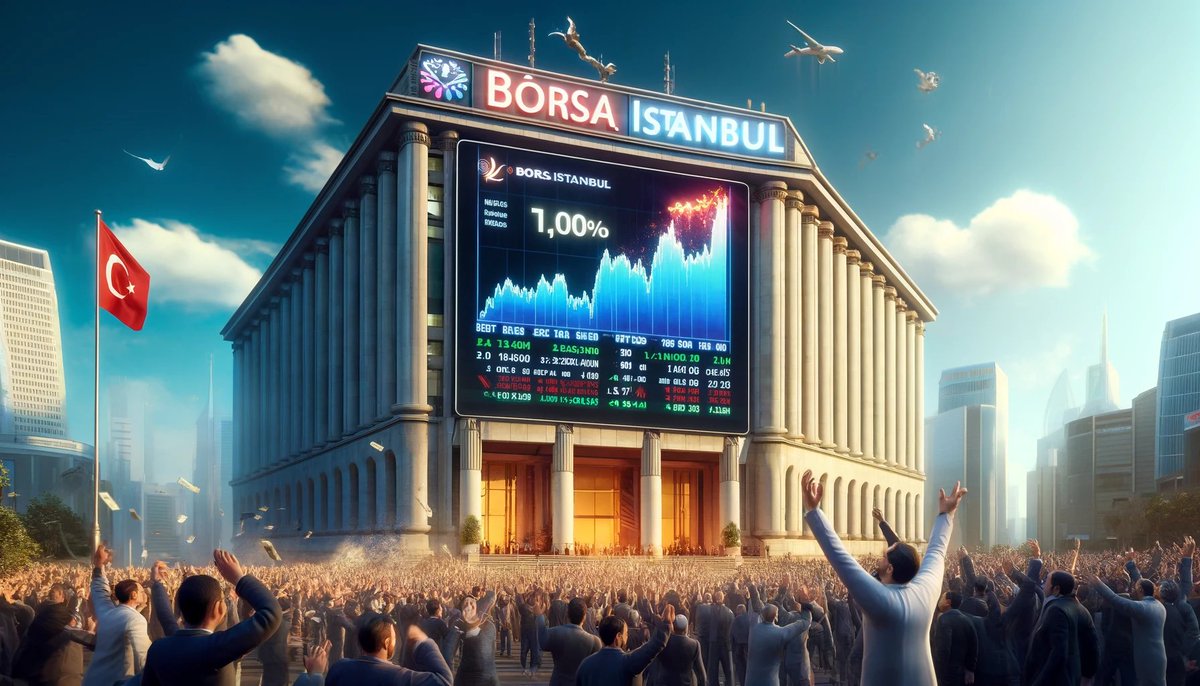 📈 Borsa İstanbul Rekorlarla Günü Tamamladı! 📊 #bist100 endeksi: %1,45 değer kazanarak günü 10.895,25 puandan tamamladı ve tüm zamanların en yüksek günlük kapanışını gerçekleştirdi. Spot para girişi 880 Milyon TL oldu. Alıcılarda HSBC 1,4 Milyar TL ile öne çıkan yabancı alımı