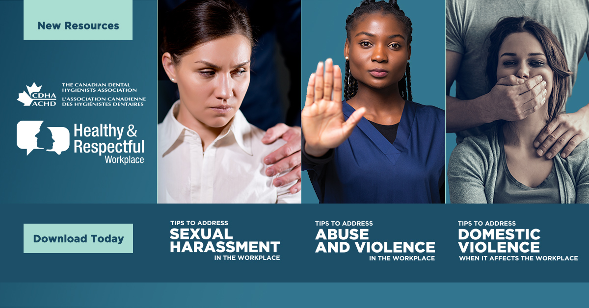 May is Sexual Violence Prevention Month. During this time, we spread awareness & support RDHs who have experienced these issues in the workplace. @theCDHA offers resources that provide tips to guide you through these difficult situations: cdha.ca/cdha/Career_fo…