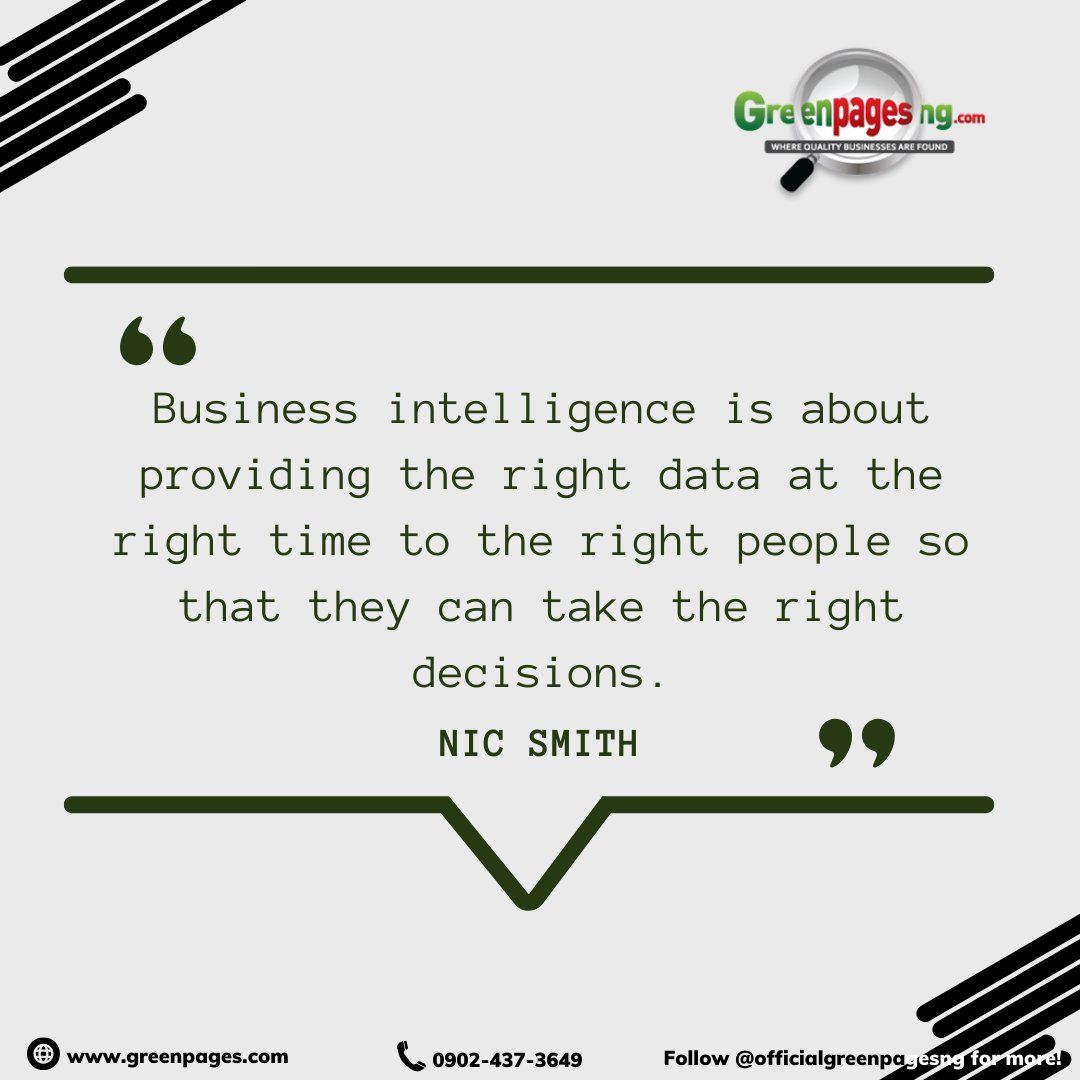 Greenpagesng's tweet photo. Make better business decisions with quality data brought to you by GreenPagesNG. Our platform connects you with verified businesses and provides valuable insights to help you thrive. Join us today! #BusinessIntelligence #QualityData #GreenPagesNG https://t.co/iIKnrAaQ88