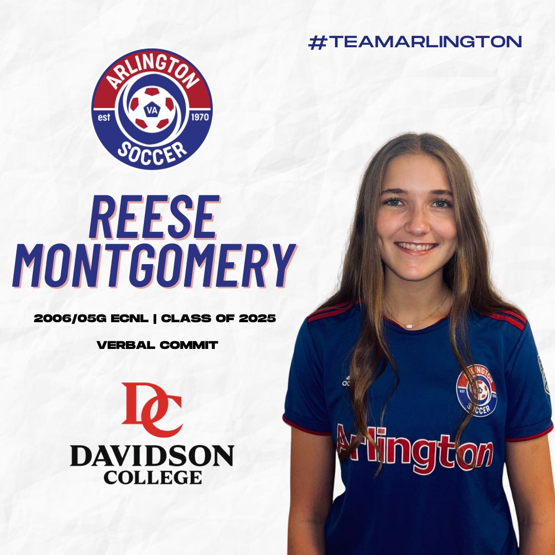 Congratulations to Reese Montgomery on her verbal commitment to play collegiate soccer at Davidson College. Good luck, Reese! 

#TeamArlington