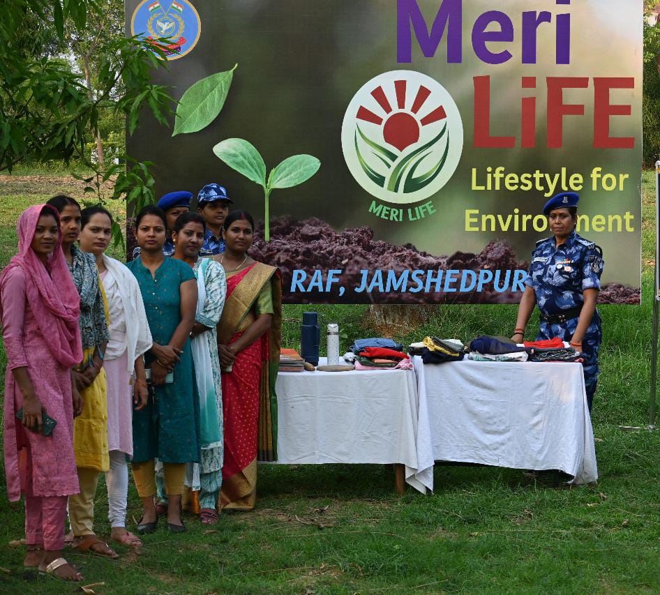 Today, @106BNRAF started a donation drive under the 'MeriLife' program to collect and distribute old books, utensils, and clothes to the needy. This initiative supports environmental conservation and community welfare by promoting mindful consumption and pro-planet actions.