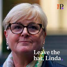 Leave the hat, Linda. Enough is enough #auspol #lindareynolds #brittanyhiggins #istandwithbrittany