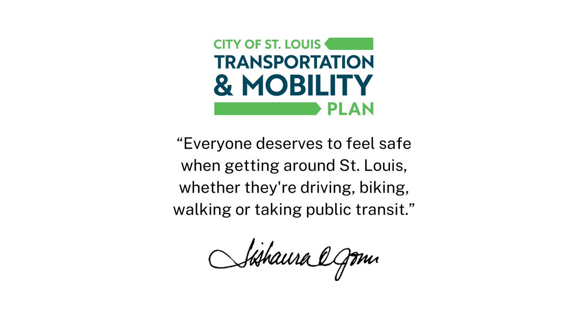 My administration has embarked on crafting a comprehensive citywide plan to improve transportation and mobility for everyone living in or visiting St. Louis. Join the community advisory committee 👇 tmp-stl.com