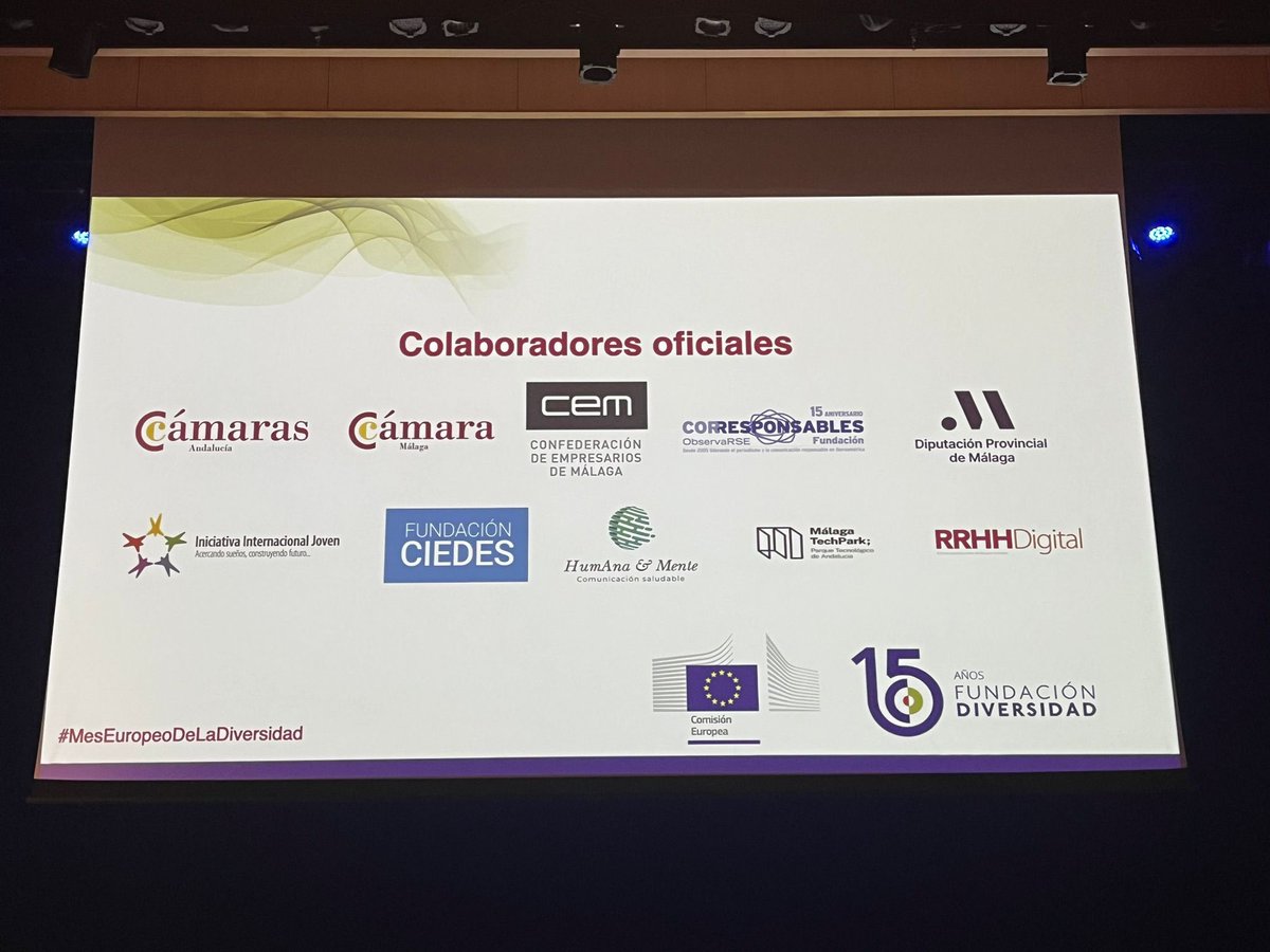 ✅ Junto a @Fund_Diversidad, celebrando en #Málaga el evento oficial del #MesEuropeodelaDiversidad, transmitiendo el apoyo e implicación de las #EmpresasMLG para lograr una sociedad mejor. ¡Gracias por contar con @cemmalaga!