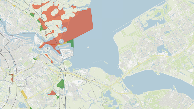 Beoogde locaties windturbines gemeente Amsterdam allemaal dicht bij Stadsgebied Weesp.  weespernieuws.nl/l/337711