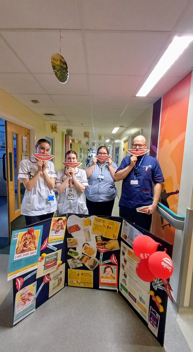 Embracing the power of a smile during RMCH mouth care matters awareness walkround today. @smilemonth @RMCHosp @MFT_QIT
