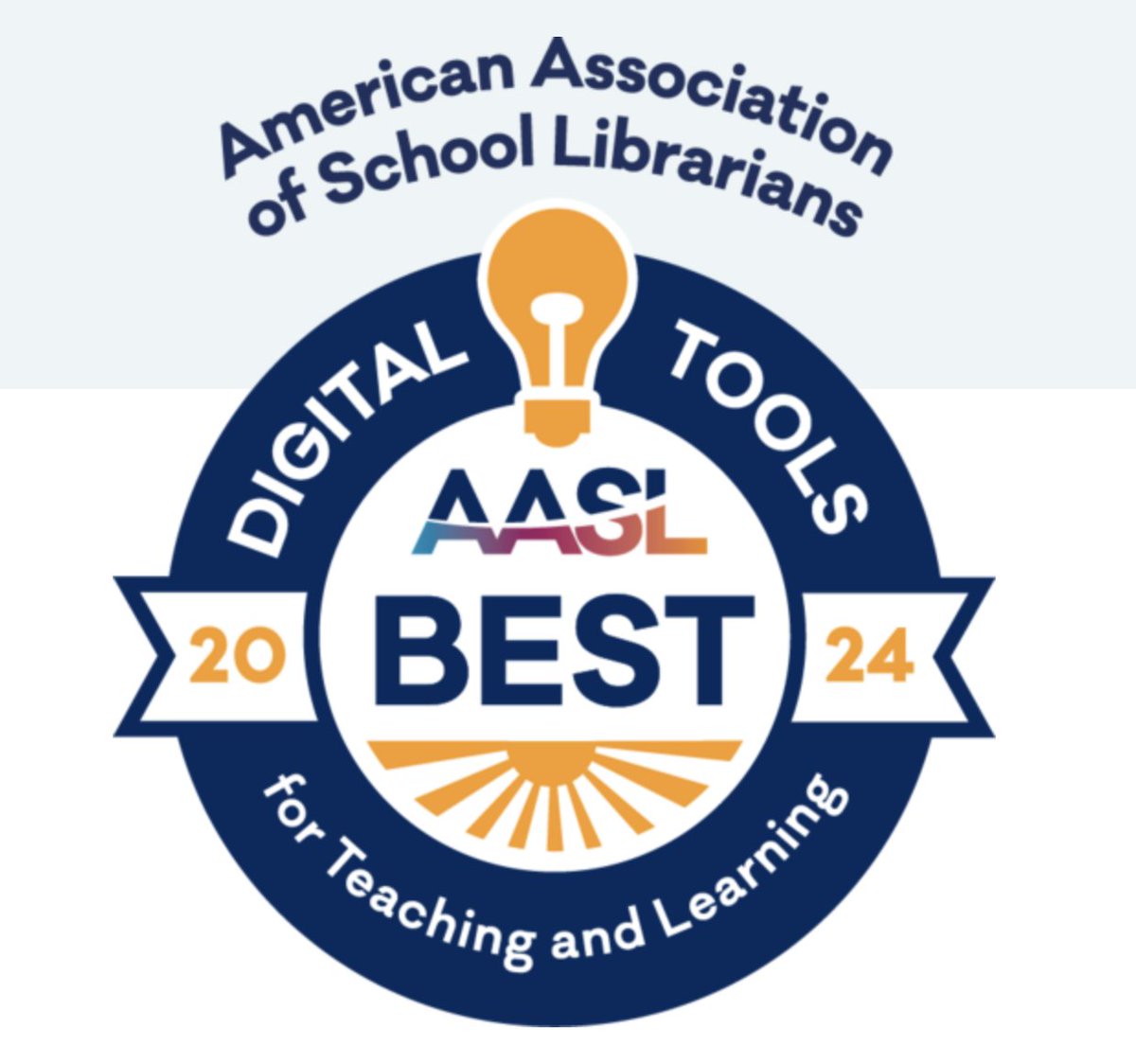 2024 edition of @aasl's Best Digital Tools for Teaching and Learning announced! First time we can recall repeat winners. ala.org/news/2024/05/a…