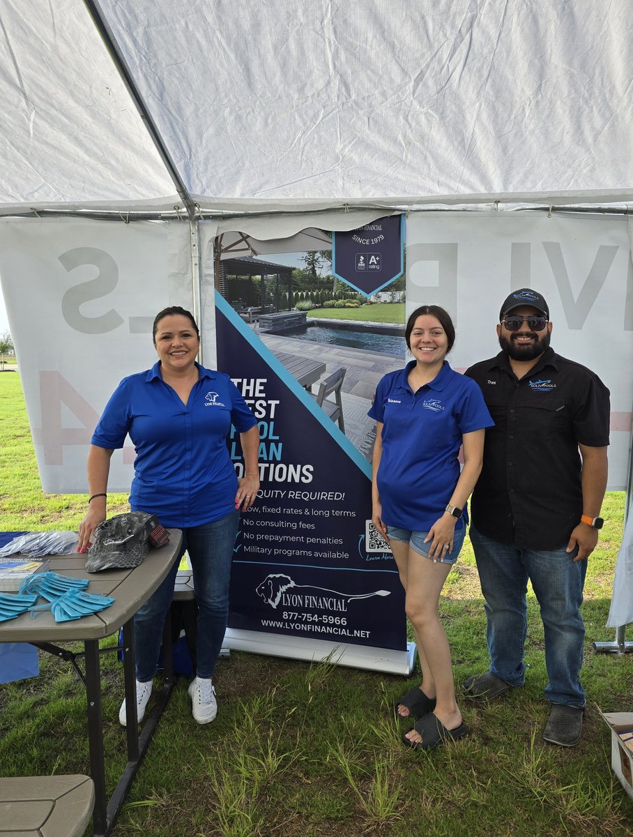 lyonpoolloans's tweet photo. We had a great time this weekend with Solivi Pools at the Summer Outdoor Learning Experience event in Seguin! 🌞🌊
#dontwait #lyonfinancial #poolloans #poolfinancing #swimmingpoolloans #30yearterms #staycation #pool #swimmingpool #outdoorliving #poollife https://t.co/wdL3Cjczfc
