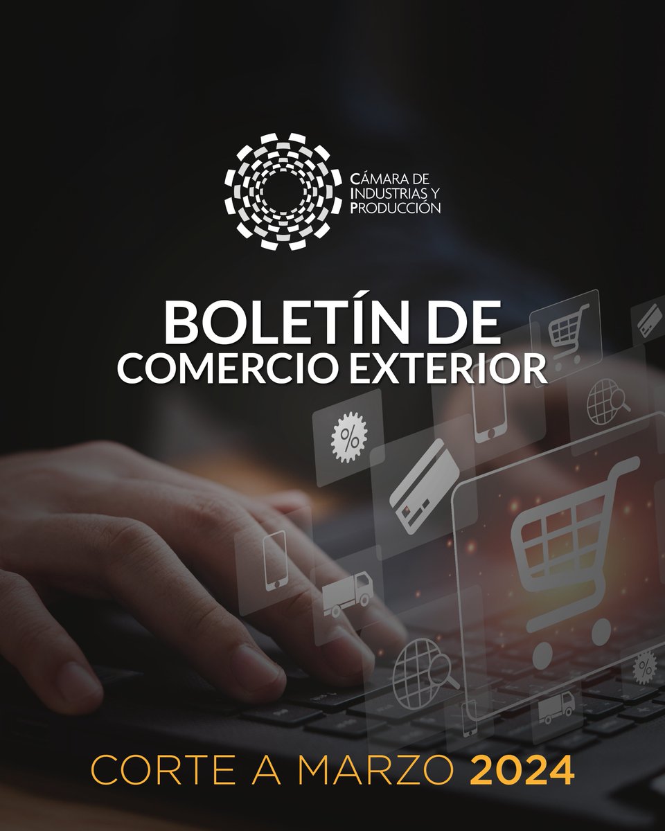 CamaraCIP's tweet photo. #DataCIP📊| La Dir. Técnica de la #CIP presentó un resumen de los principales indicadores de comercio exterior con corte a marzo 2024, entre ellos:
➡️Balanza Comercial
➡️Principales socios
➡️Agenda comercial
Mira➕detalles que debes conocer💡⬇️ https://t.co/C6xXLyojFO