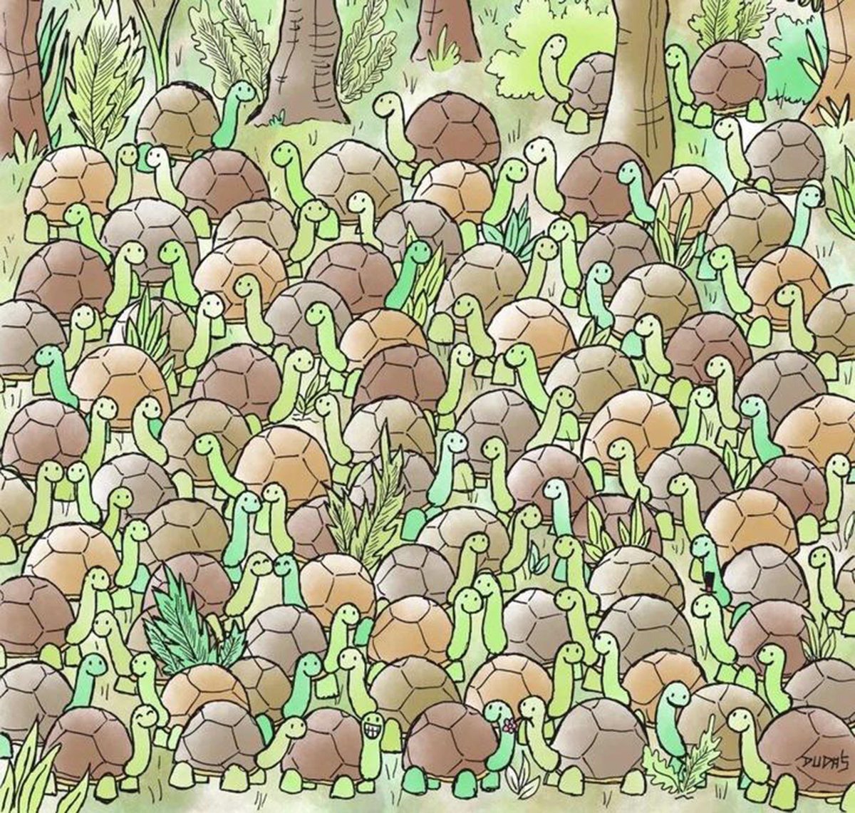 tylerduran21's tweet image. you’re supposed to find a snake in the picture, the one OP posted is cut off. here’s the full pic