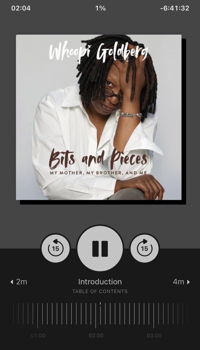 Now listening… #whoopigoldberg #audiobook #blackauthors