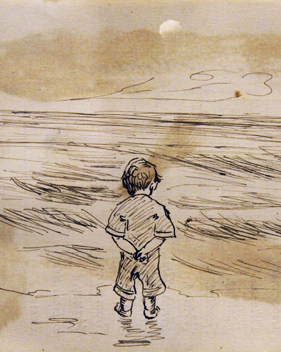 Thread of childhood artworks by famous artists 🧵 1. Edward Hopper, 9 years old