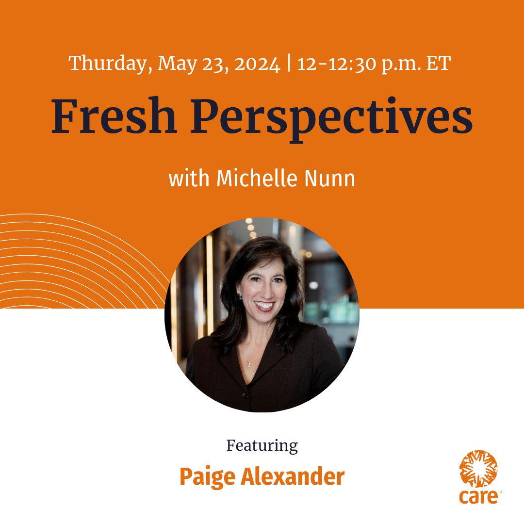 Join us for another Fresh Perspectives with @MichelleNunn this Thursday, May 23 at 12 p.m. This month Michelle will be joined by @P_AlexanderCEO to discuss @CarterCenter's s vital role in global peace and democracy. linkedin.com/events/7198693…