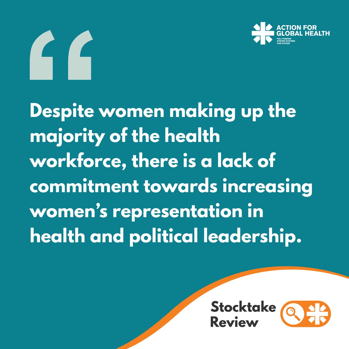 Gender equality. Global health equity. You can’t have one without the other. To ensure #HealthForAll, equal representation of women is vital. Read our #StocktakeReview for more 👉bit.ly/4dxed1u