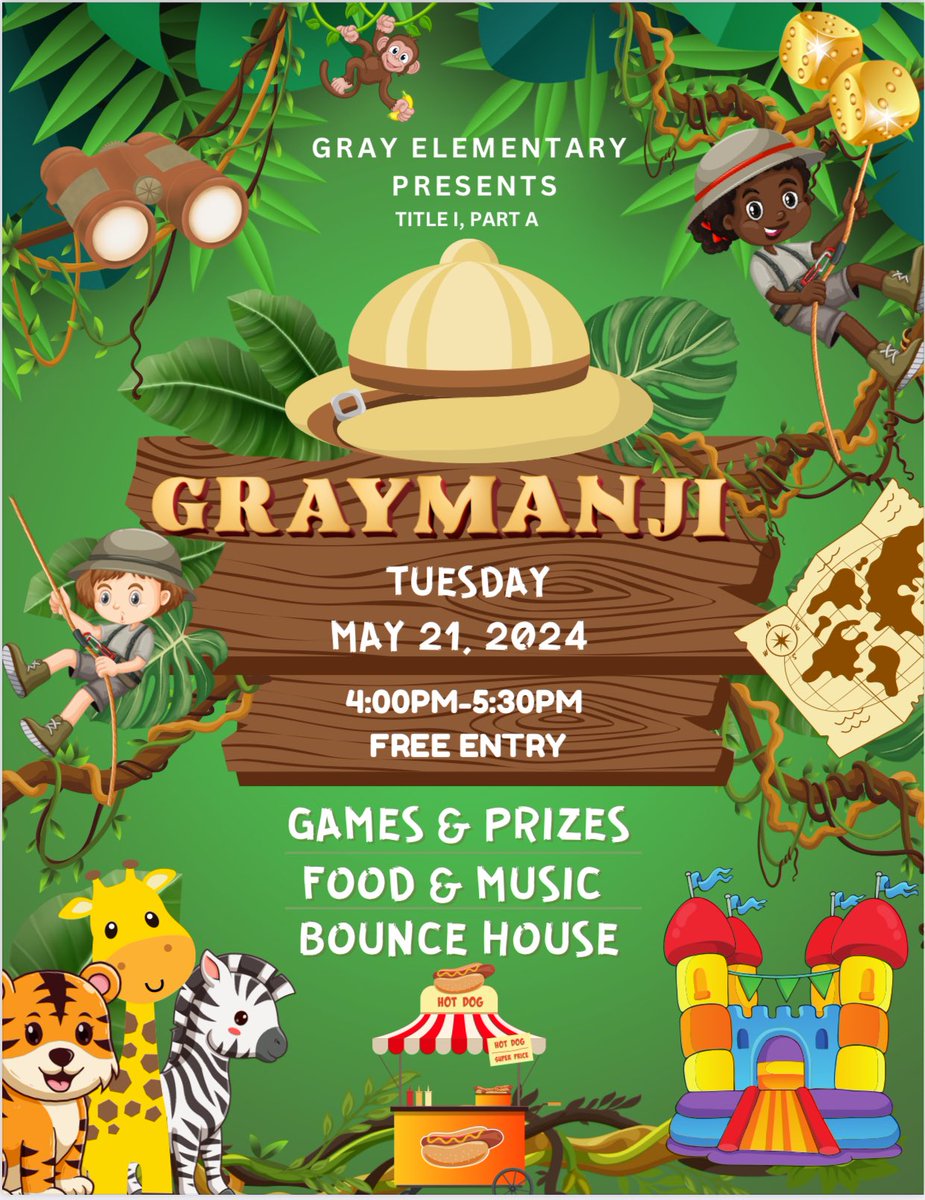 montoyatrev24's tweet photo. Find the good @GrayES_AISD ✨
JOIN US for a fun picnic afternoon filled with performances and games. We will have lots of activities for our families.
Feel free to bring picnic items 🧺💚
@Aldine_FACE @SADubberke
#Findthegood #MyGray #MakingmemoriesinMay https://t.co/H6MrdsKcYo