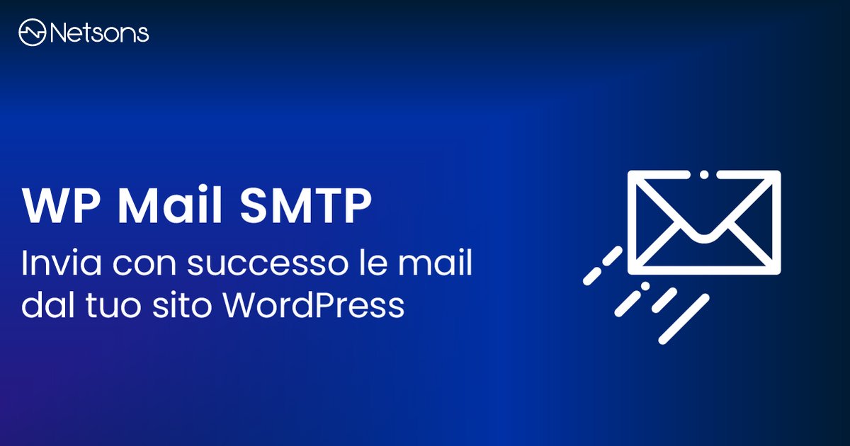 Netsons's tweet image. 📩Scopri subito come configurare WordPress per l’invio mail con la funzione SMTP, leggi la guida a questo link blog.netsons.com/come-configura… 

#smtp #wordpress #pluginwordpress #sitowordpress #sitoweb #netsons