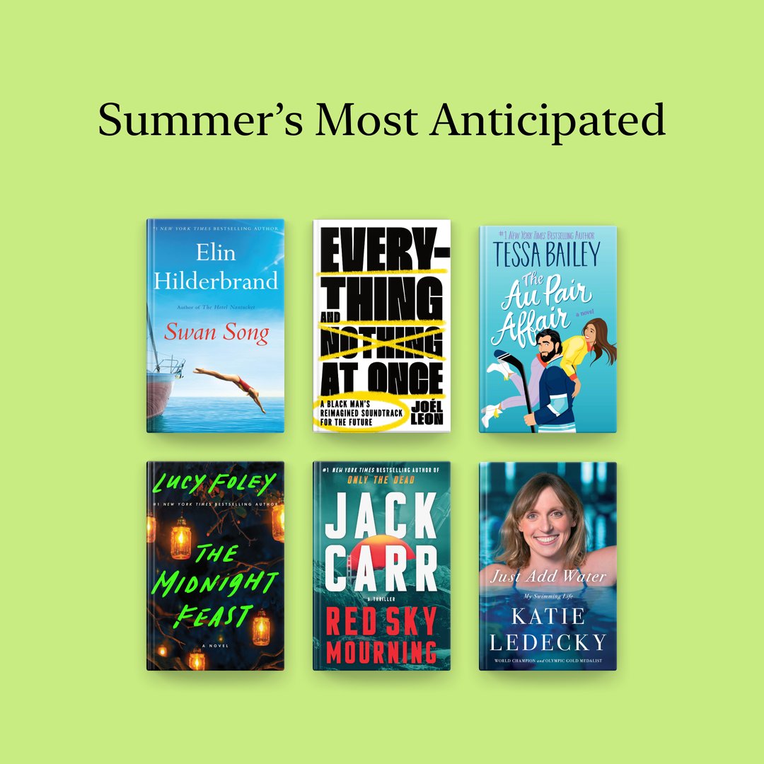 Find us reading this list of summer's most anticipated books for the foreseeable future. Which one are you reading first? ☀️📚 apple.co/SummersBiggest…