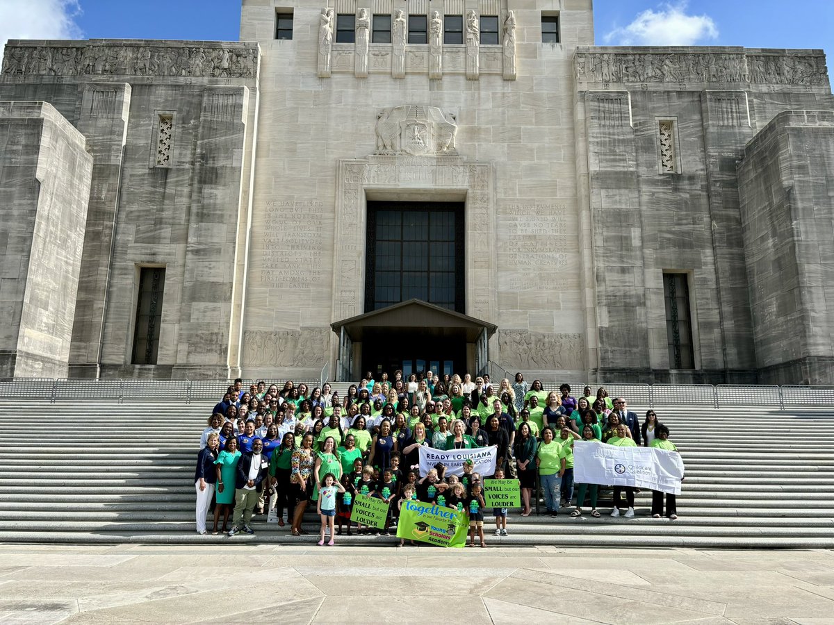 Today is Ready Louisiana’s Early Ed Day at the Capitol and we’re excited to meet you all at our table! If you’re joining us today, come meet us and learn more on the importance of early care and education in Louisiana and how it impacts the future of our youngest learners. 💙💚