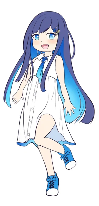 平日落書きチャレンジ……!タイムラインで時々お目にかかる双葉湊音ちゃんだグラデーションが良いのよグラデーションが! 